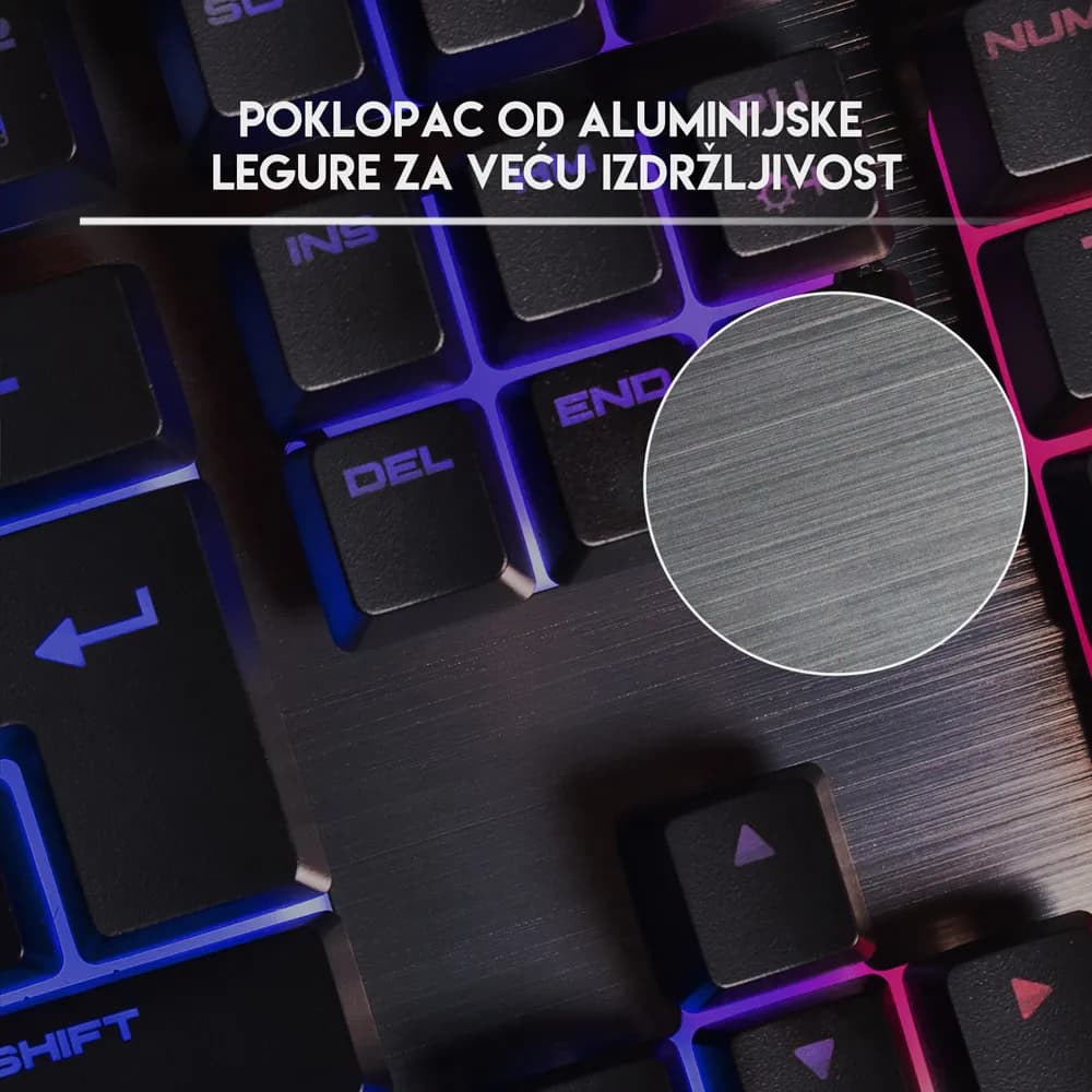 GLADIATOR K75 Gaming Tipkovnica HR layout - Slika 4 od 9