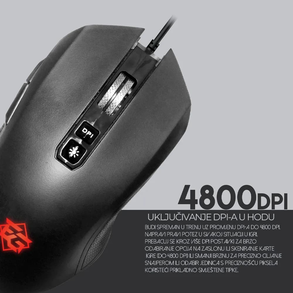 THOR GM402 RGB Pro Gaming Miš 4800dpi - Slika 4 od 15