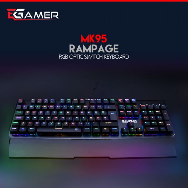 RAMPAGE Mehanička MK95 RGB Gaming Tipkovnica, Optical switch HR layout Cijena
